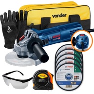 Esmerilhadeira Bosch GWS 9-125 S: Kit Completo! - imagem 1