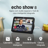 Echo Show 8 (3ª Geração): Smart Display com Áudio Espacial e Alexa - Preto - imagem 2