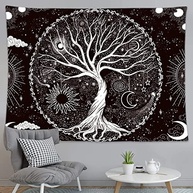 Tapeçaria Tree of Life - Decoração Espacial Psicodélica para Parede 130x150cm - imagem 5