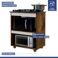Balcão de Cozinha Turim: Cooktop 4 Bocas + Espaço! - imagem 2