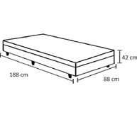 Cama Box Baú Solteiro em Suede Bege – Design Moderno com Espaço Extra de Armazenamento - imagem 3