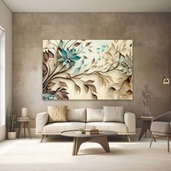 Quadros Decorativos 40x60cm com Estampa Floral - Transforme seu Espaço com Estilo e Sofisticação - imagem 2