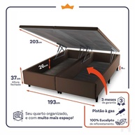 Box Baú Atlanta Bege: Conforto e Espaço! - imagem 2