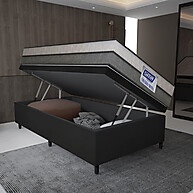 Cama Box Baú Solteiro Gazin: Conforto e Espaço! - imagem 2