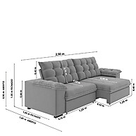 Sofá Palermo Slim: Conforto e Espaço! - imagem 2
