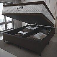 Cama Box Baú King Gazin Tower: Conforto e Espaço! - imagem 2
