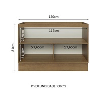 Balcão de Pia Madesa Lux 120cm: Elegância e Espaço! - imagem 2
