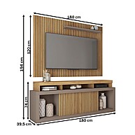 Rack com Painel para TV até 70” Aegon – Elegância e Espaço - imagem 2