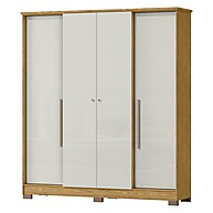 Guarda Roupa Casal 4 Portas 2 Gavetas Mônaco Espresso – Elegância e Espaço - imagem 2