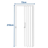 Porta Sanfonada PVC 210x72cm: Economize Espaço! - imagem 2