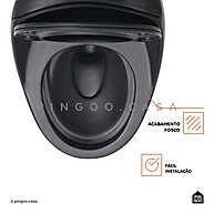 Vaso Sanitário Preto Fosco: Economize Espaço! - imagem 2