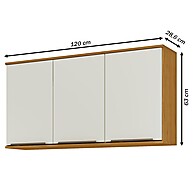 Armário Aéreo Cozinha Verace 120cm: Mais Espaço! - imagem 2