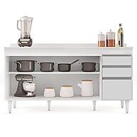 Balcão de Cozinha 160cm Arkansas: Mais Espaço! - imagem 2