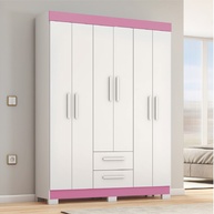 Guarda Roupa Casal Libano: 6 Portas e Mais Espaço! - imagem 2