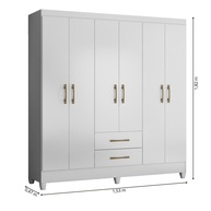 Guarda Roupa Casal Panamá: 6 Portas e Mais Espaço! - imagem 2