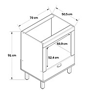 Balcão de Cozinha 70cm Iluminata: Mais Espaço! - imagem 2