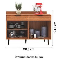 Balcão de Cozinha Triplo Vitória: Mais Espaço! - imagem 2