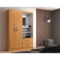 Guarda-Roupa Solteiro 2 Portas 2 Gavetas Capelinha Evidencia – Organize seu Espaço com Estilo - imagem 2