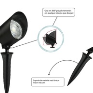 Luminária Espeto Jardim LED: Ilumine Seu Espaço! - imagem 2