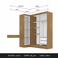 Guarda Roupa Modulado Anne: Otimize Seu Espaço! - imagem 2