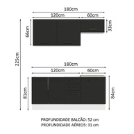 Cozinha Compacta 180cm Agata Madesa: Otimize Seu Espaço! - imagem 2