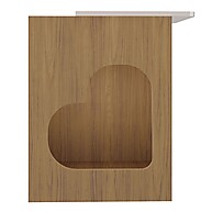 Mesa de Canto Pet Carvalho/Off White – Elegância em Pequenos Espaços - imagem 2