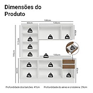 Cozinha Compacta Madesa Smart 180cm: Elegância em MDF para Pequenos Espaços - imagem 2