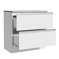 Balcão Armário de Cozinha 80 cm Branco – Prático e Espaçoso - imagem 2