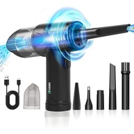 Aspirador de Pó Sem Fio 2 em 1 com 55000 RPM - Soprador e Espanador Portátil para Limpeza Profunda - imagem 2