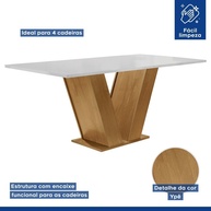 Sala de Jantar Completa: Mesa e 4 Cadeiras Espanha - imagem 2