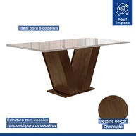 Sala de Jantar Completa: Mesa e 6 Cadeiras Espanha - imagem 2