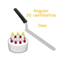 Espátula Angular 30 cm Inox Prime Chef: Precisão na Confeitaria - imagem 1