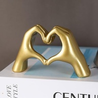 Escultura de Amor em Formato de Mão - Decoração Moderna para Casa e Presente Especial - imagem 2
