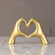 Escultura de Amor em Formato de Mão - Decoração Moderna para Casa e Presente Especial - imagem 3