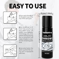 Tinta espelhada para aerografia - tinta cromada líquida de 60 ml, tinta metálica à base de álcool - adequada para modelos de metal, plástico, artesanato DIY e projetos de resina - Conjunto pronto para - imagem 3