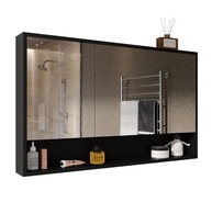 Armário de Banheiro com 3 Portas Espelhadas e Amortecedores Hefesto (Preto) - Organize seu Espaço com Estilo - imagem 5