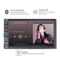 Central Multimídia Evolve 7" com Espelhamento iOS/Android e Câmera de Ré - GP348 - imagem 4