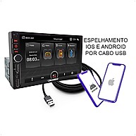 Central Multimídia Roadstar RS401BR: 7" Touch + Espelhamento - imagem 2