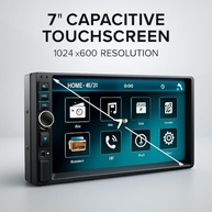 Central Multimídia MP5 7" 1Din/2Din: Espelhamento, Bluetooth e USB para seu Carro - imagem 4