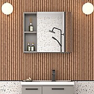 Espelheira Aço Banheiro Ameixa: Organize com Estilo! - imagem 1