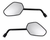 Espelho Retrovisor Moto Lente Convexa Tiger - Haste Preta Universal - imagem 3