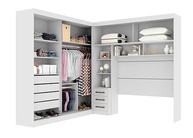 Guarda-Roupa Casal Queen com Cabeceira e Espelho 4P 3G Florença Siena Móveis - imagem 3