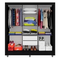 Guarda Roupa Casal Vivian: Preto Fosco e Espelho! - imagem 2