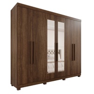Guarda-Roupa Casal Imbuia: 6 Portas e Espelho! - imagem 2