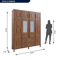 Guarda-Roupa Solteiro Ypê: 8 Portas e Espelho! - imagem 2