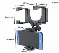 Suporte Universal para Celular 360° - Espelho Retrovisor Carro | Segurança e Praticidade - imagem 5