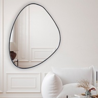 Espelho Glamour 100x70cm: Elegância em Preto - imagem 1