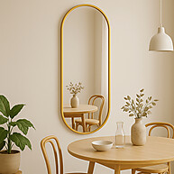 Espelho Oval 115x50: Elegância para seu Lar ✨ - imagem 1