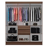 Guarda Roupa Casal Lia: 6 Portas + Espelho - imagem 2