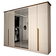 Guarda Roupa Casal Monumental: 6 Portas + Espelho - imagem 2